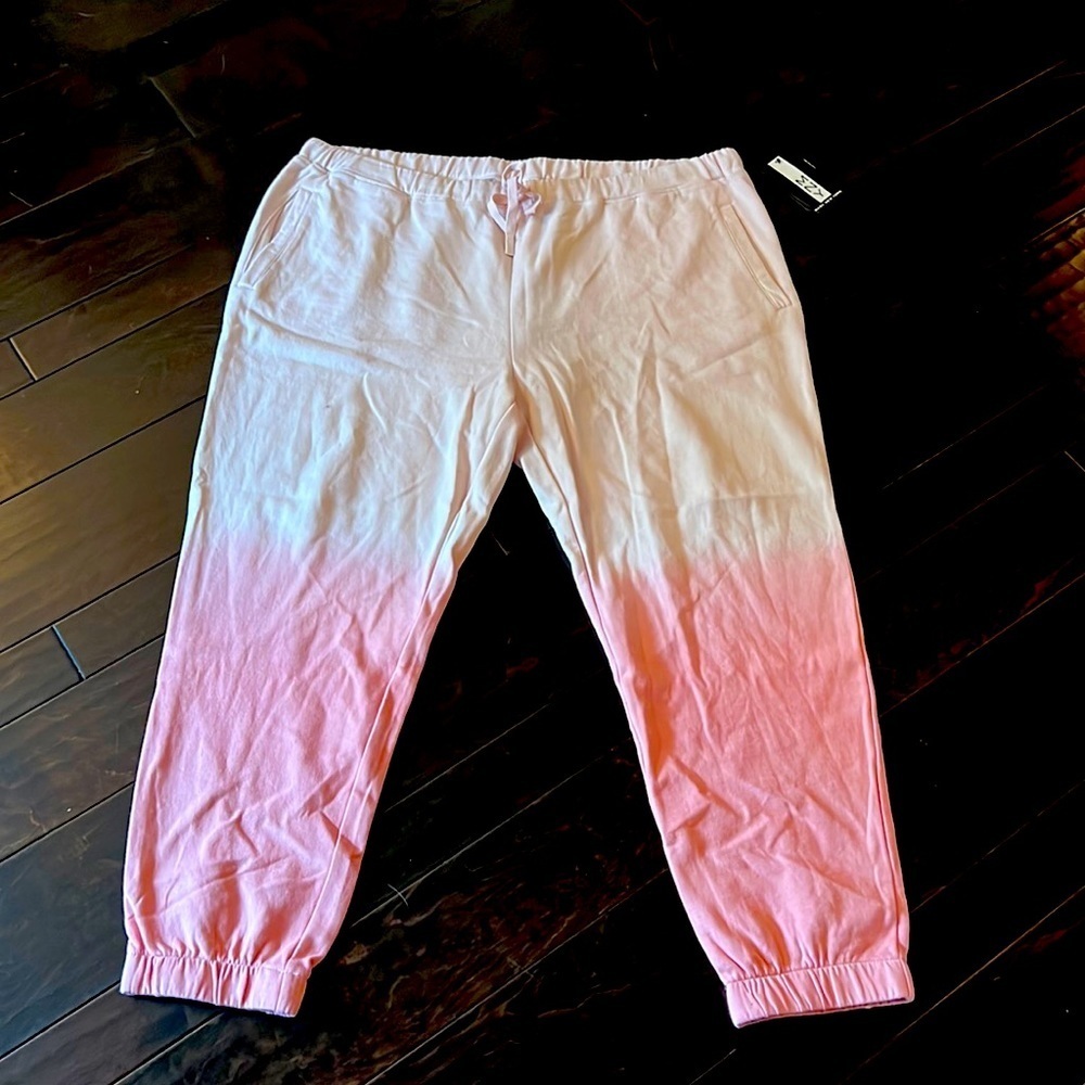 MNY women’s pink ombré  joggers NWT 3X